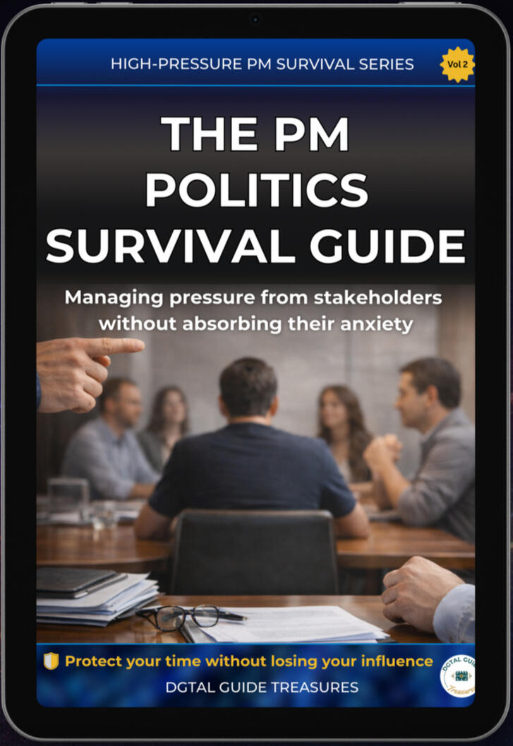 Cover of The PM Politics Survival Guide, book two of The PM Survival Series