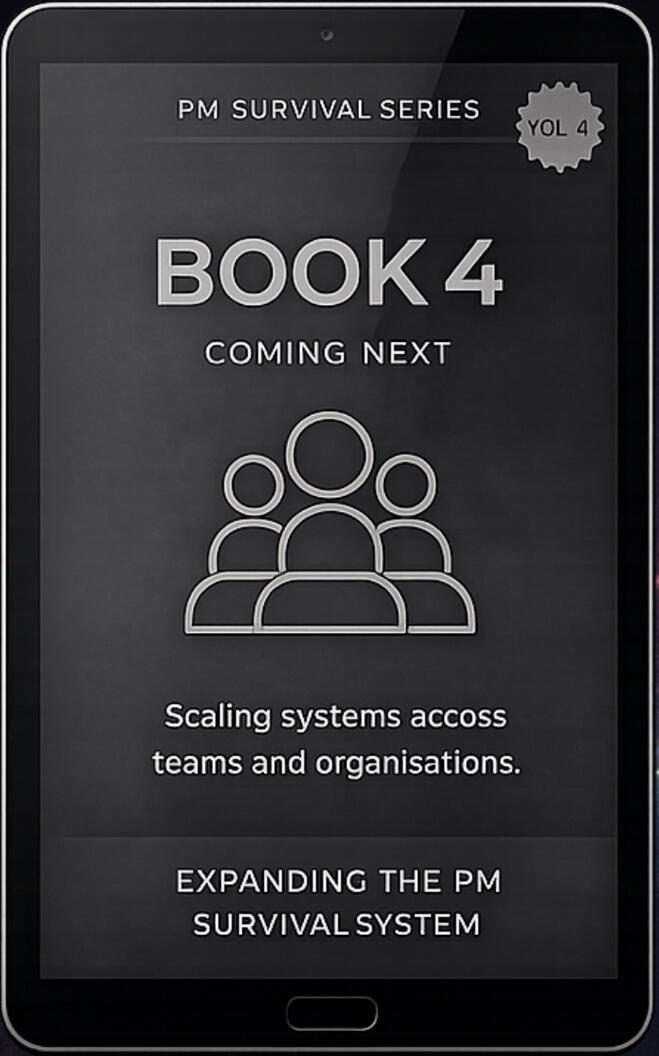 Placeholder cover for The PM Growth Engine, book four, not yet published